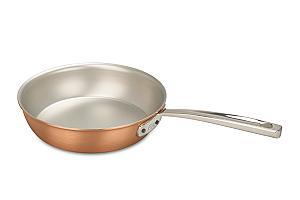 Signature Range 20 cm koperen koekenpan met roestvrijstalen handvat