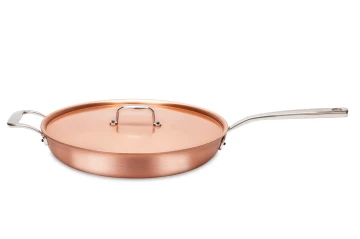Signature Range 32cm Copper Frying Pan with Stainless Steel Handle and Helper Handle — 3
