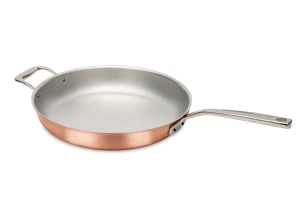 Signature Range 32cm Copper Frying Pan with Stainless Steel Handle and Helper Handle — 1