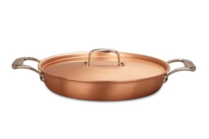 Gama Signature Padella rotonda in rame da 28 cm con manici ad anello in acciaio inossidabile  — 3