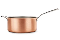 Signature Range 28cm Copper Saucepan with Stainless Steel Handle and Helper Handle — 3