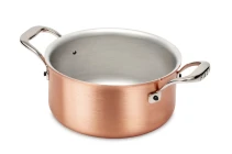 Signature Range 14cm Copper Casserole with Stainless Steel Handles — 1