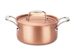 Signature Range 14cm Copper Casserole with Stainless Steel Handles — 3