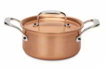 Signature Range 14cm Copper Casserole with Stainless Steel Handles — 3