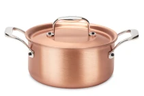 Signature Range 16cm Copper Casserole with Stainless Steel Handles — 3