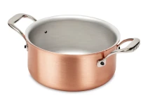 Signature Range 16cm Copper Casserole with Stainless Steel Handles — 1