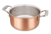 Casseruola in rame da 18 cm della linea Signature con manici in acciaio inossidabile — 1