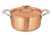 Signature Range 18cm Copper Casserole with Stainless Steel Handles — 3