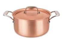 Casseruola in rame da 18 cm della linea Signature con manici in acciaio inossidabile — 2