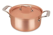 Casseruola in rame da 18 cm della linea Signature con manici in acciaio inossidabile — 3