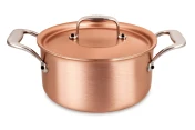 Signature Range 20cm Copper Casserole with Stainless Steel Handles — 3