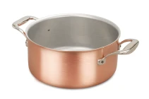 Signature Range 24cm Copper Casserole with Stainless Steel Handles — 1