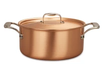 Signature Range 24cm Copper Casserole with Stainless Steel Handles — 3