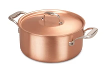 Signature Range 24cm Copper Casserole with Stainless Steel Handles — 2