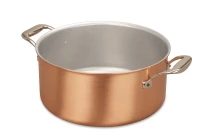 Signature Range 28cm Copper Casserole with Stainless Steel Handles — 1