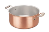 Signature Range 28cm Copper Casserole with Stainless Steel Handles — 1