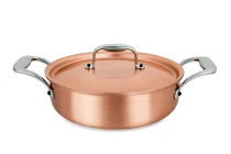 Signature Range 20cm Copper Rondeau with Stainless Steel Handles — 3
