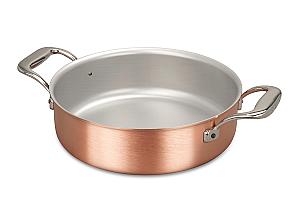 Signature Range 24cm Copper Rondeau with Stainless Steel Handles