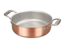 Signature Range 24cm Copper Rondeau with Stainless Steel Handles — 1