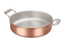 Signature Copper Range 28cm Rondeau with Stainless Steel Handles — 1