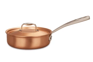 Signature Range 20cm Copper Sauté Pan with Stainless Steel Handle — 3