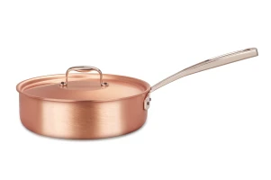 Signature Range 24cm Copper Sauté Pan with Stainless Steel Handle — 3
