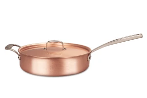 Signature Range 28cm Copper Sauté Pan with Stainless Steel Handle and Helper Handle — 3