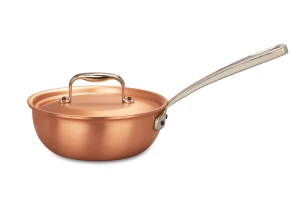 Signature Range 16cm Copper Saucier Pan with Stainless Steel Handle — 3