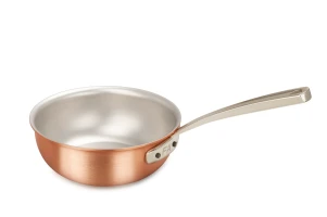 Signature Range 16cm Copper Saucier Pan with Stainless Steel Handle — 1