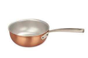 Signature Range 18cm Copper Saucier Pan with Stainless Steel Handle — 1