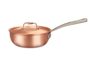 Signature Range 20cm Copper Saucier Pan with Stainless Steel Handle — 3