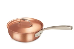 Signature Range 20cm Copper Saucier Pan with Stainless Steel Handle — 2