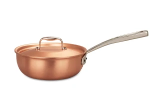 Signature Range 20cm Copper Saucier Pan with Stainless Steel Handle — 3