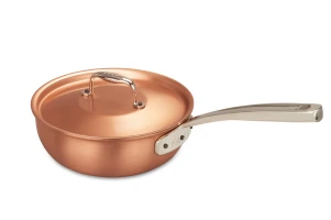 Signature Range 20cm Copper Saucier Pan with Stainless Steel Handle — 2