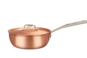 Signature Range 24cm Copper Saucier Pan with Stainless Steel Handle — 3