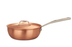 Sartén para salsa de cobre de 24 cm de la gama Signature con mango de acero inoxidable — 3