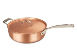 Signature Range 28cm Copper Saucier Pan with Stainless Steel Handle and Helper Handle — 2