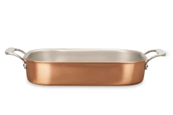 Signature Range 35 x 23cm Copper Roasting Pan with Stainless Steel Handles — 3