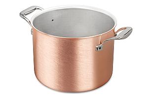 Signature Range 24cm Copper Cauldron with Stainless Steel Handles
