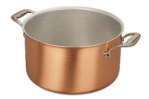 Signature Range 28cm Copper Cauldron with Stainless Steel Handles