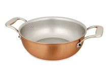 Signature Range 20cm Copper Stew Pan with Stainless Steel Handles — 1