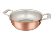 Signature Range 20cm Copper Stew Pan with Stainless Steel Handles — 1