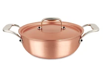 Signature Range 20cm Copper Stew Pan with Stainless Steel Handles — 3