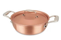 Signature Range 20cm Copper Stew Pan with Stainless Steel Handles — 2