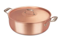 Signature Range 32cm Copper Stew Pan with Stainless Steel Handles — 2
