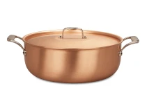 Signature Range 32cm Copper Stew Pan with Stainless Steel Handles — 3