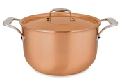 Signature Range 20cm Copper Pot au Feu with Stainless Steel Handles — 3