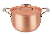 Gamme Signature Marmite en cuivre de 24 cm avec poignées en acier inoxydable — 3
