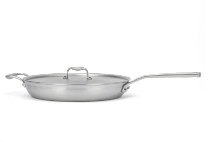 Flandria Range 32cm 5-Ply Frying Pan with Stainless Steel Handle and Helper Handle - Induction Compatible — 3