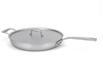 Flandria Range 32cm 5-Ply Frying Pan with Stainless Steel Handle and Helper Handle - Induction Compatible — 2